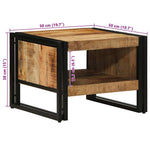 Salongbord 50X50X38 Cm Grovt Heltre Mangotre