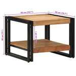Salongbord 50X50X38 Cm Heltre Akasie