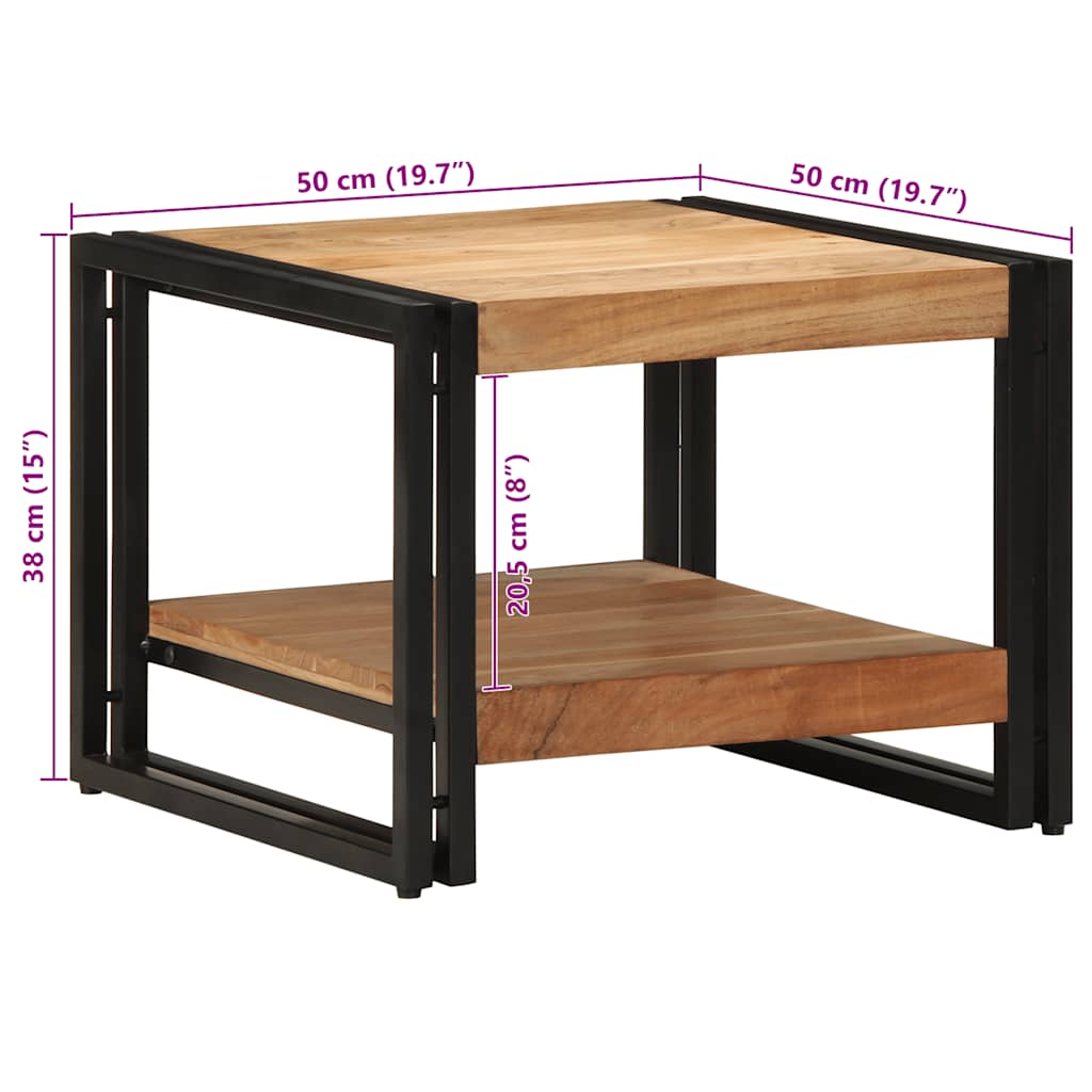 Salongbord 50X50X38 Cm Heltre Akasie
