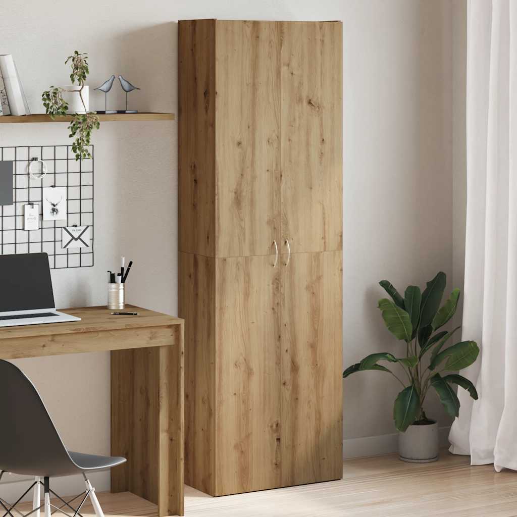 Highboard Artisan Eik 60X32X190 Cm Konstruert Tre