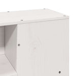 Seng Med Bokhylle Uten Madrass Hvit 120X200 Cm Heltre Furu