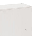 Seng Med Bokhylle Uten Madrass Hvit 180X200 Cm Heltre Furu