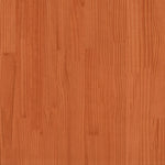 Seng Med Bokhylle Uten Madrass Voksbrun 150X200 Cm Heltre Furu