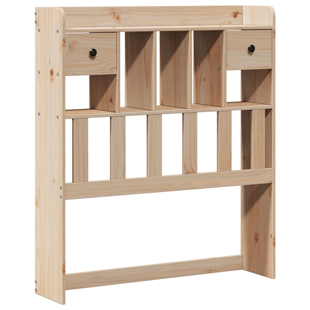 Seng Med Bokhylle Uten Madrass 90X200 Cm Heltre Furu