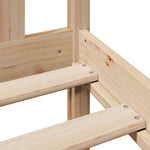 Seng Med Bokhylle Uten Madrass 120X200 Cm Heltre Furu