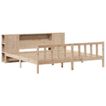 Seng Med Bokhylle Uten Madrass 180X200 Cm Heltre Furu