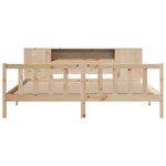 Seng Med Bokhylle Uten Madrass 180X200 Cm Heltre Furu