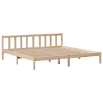 Seng Med Bokhylle Uten Madrass 180X200 Cm Heltre Furu