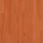 Seng Med Bokhylle Uten Madrass Voksbrun 180X200 Cm Heltre Furu