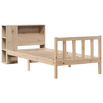 Seng Med Bokhylle Uten Madrass 90X200 Cm Heltre Furu