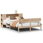 Seng Med Bokhylle Uten Madrass 120X200 Cm Heltre Furu