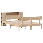 Seng Med Bokhylle Uten Madrass 120X200 Cm Heltre Furu