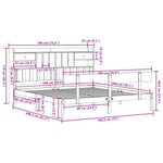 Seng Med Bokhylle Uten Madrass Hvit 180X200 Cm Heltre Furu