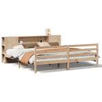 Seng Med Bokhylle Uten Madrass 180X200 Cm Heltre Furu