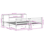 Seng Med Bokhylle Uten Madrass 180X200 Cm Heltre Furu