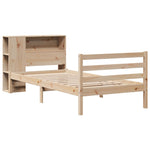 Seng Med Bokhylle Uten Madrass 90X200 Cm Heltre Furu