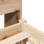 Seng Med Bokhylle Uten Madrass 90X200 Cm Heltre Furu