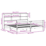 Seng Med Bokhylle Uten Madrass Hvit 180X200 Cm Heltre Furu