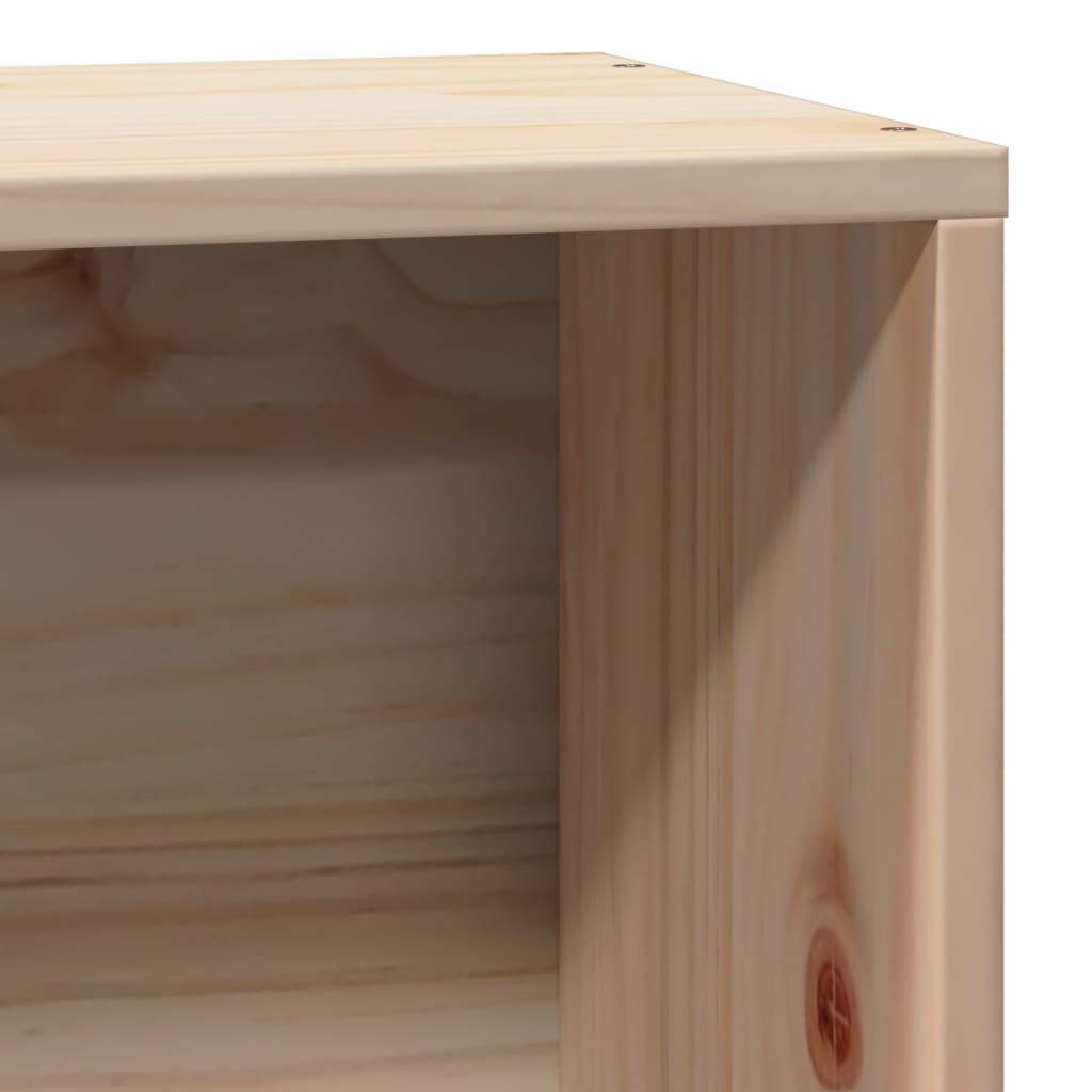 Seng Med Bokhylle Uten Madrass 100X200 Cm Heltre Furu