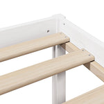 Seng Med Bokhylle Uten Madrass Hvit 160X200 Cm Heltre Furu