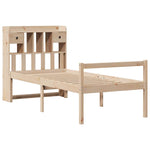 Seng Med Bokhylle Uten Madrass 90X200 Cm Heltre Furu