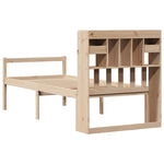 Seng Med Bokhylle Uten Madrass 90X200 Cm Heltre Furu