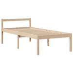 Seng Med Bokhylle Uten Madrass 90X200 Cm Heltre Furu