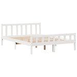 Seng Med Bokhylle Uten Madrass Hvit 160X200 Cm Heltre Furu