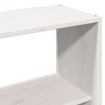 Seng Med Bokhylle Uten Madrass Hvit 160X200 Cm Heltre Furu