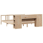 Seng Med Bokhylle Uten Madrass 180X200 Cm Heltre Furu
