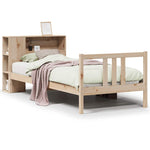 Seng Med Bokhylle Uten Madrass 75X190 Cm Heltre Furu