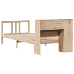 Seng Med Bokhylle Uten Madrass 75X190 Cm Heltre Furu
