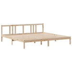 Seng Med Bokhylle Uten Madrass 180X200 Cm Heltre Furu
