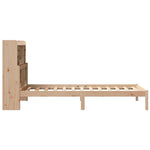 Seng Med Bokhylle Uten Madrass 75X190 Cm Heltre Furu