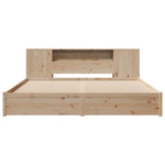 Seng Med Bokhylle Uten Madrass 180X200 Cm Heltre Furu