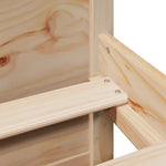 Seng Med Bokhylle Uten Madrass 120X200 Cm Heltre Furu