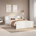 Seng Med Bokhylle Uten Madrass Hvit 140X200 Cm Heltre Furu