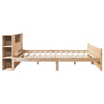 Seng Med Bokhylle Uten Madrass 180X200 Cm Heltre Furu