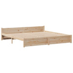 Seng Med Bokhylle Uten Madrass 180X200 Cm Heltre Furu
