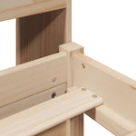 Seng Med Bokhylle Uten Madrass 120X200 Cm Heltre Furu