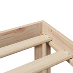 Seng Med Bokhylle Uten Madrass 120X200 Cm Heltre Furu