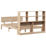 Seng Med Bokhylle Uten Madrass 140X200 Cm Heltre Furu