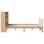 Seng Med Bokhylle Uten Madrass 140X200 Cm Heltre Furu