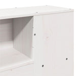 Seng Med Bokhylle Uten Madrass Hvit 150X200 Cm Heltre Furu