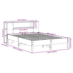 Seng Med Bokhylle Uten Madrass 120X200 Cm Heltre Furu