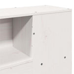 Seng Med Bokhylle Uten Madrass Hvit 140X190 Cm Heltre Furu