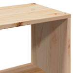 Seng Med Bokhylle Uten Madrass 120X200 Cm Heltre Furu