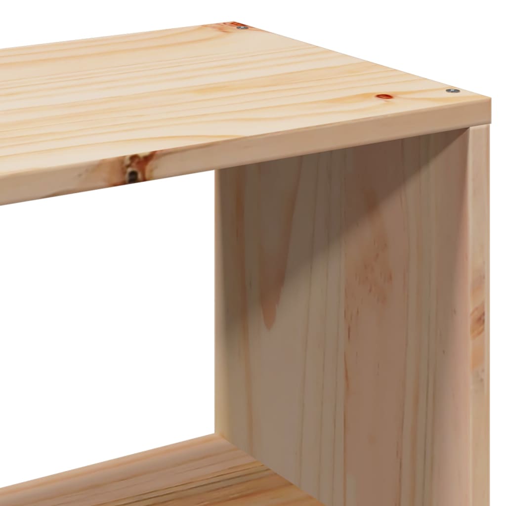 Seng Med Bokhylle Uten Madrass 120X200 Cm Heltre Furu