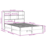 Seng Med Bokhylle Uten Madrass Voksbrun 120X200 Cm Heltre Furu