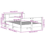 Seng Med Bokhylle Uten Madrass Hvit 150X200 Cm Heltre Furu